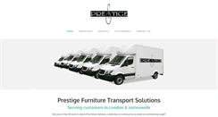 Desktop Screenshot of prestigetrans.co.uk